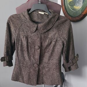 Studio Textured Brown Women's Blazer